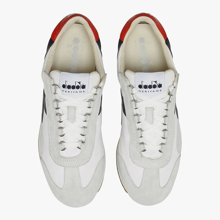 White Canvas Diadora Shoes D743258