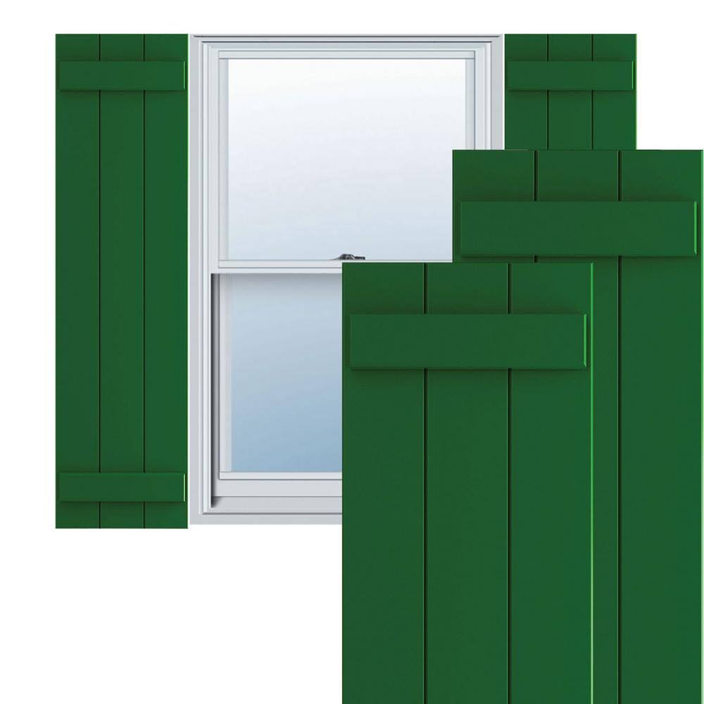 Chrome Composite Board-n-Batten Shutters (Per Pair) X8482