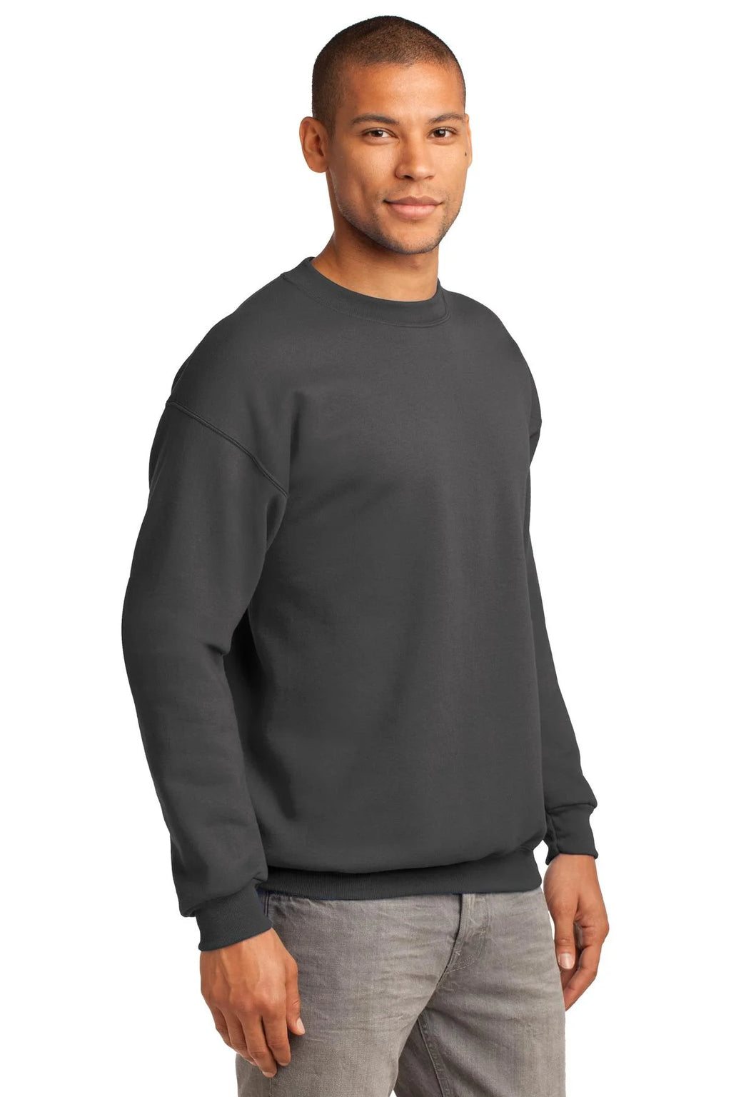 Charcoal Fleece Crewneck Sweatshirt Z507