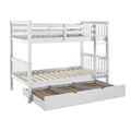 White Solid Wood Twin Trundle Bed M121