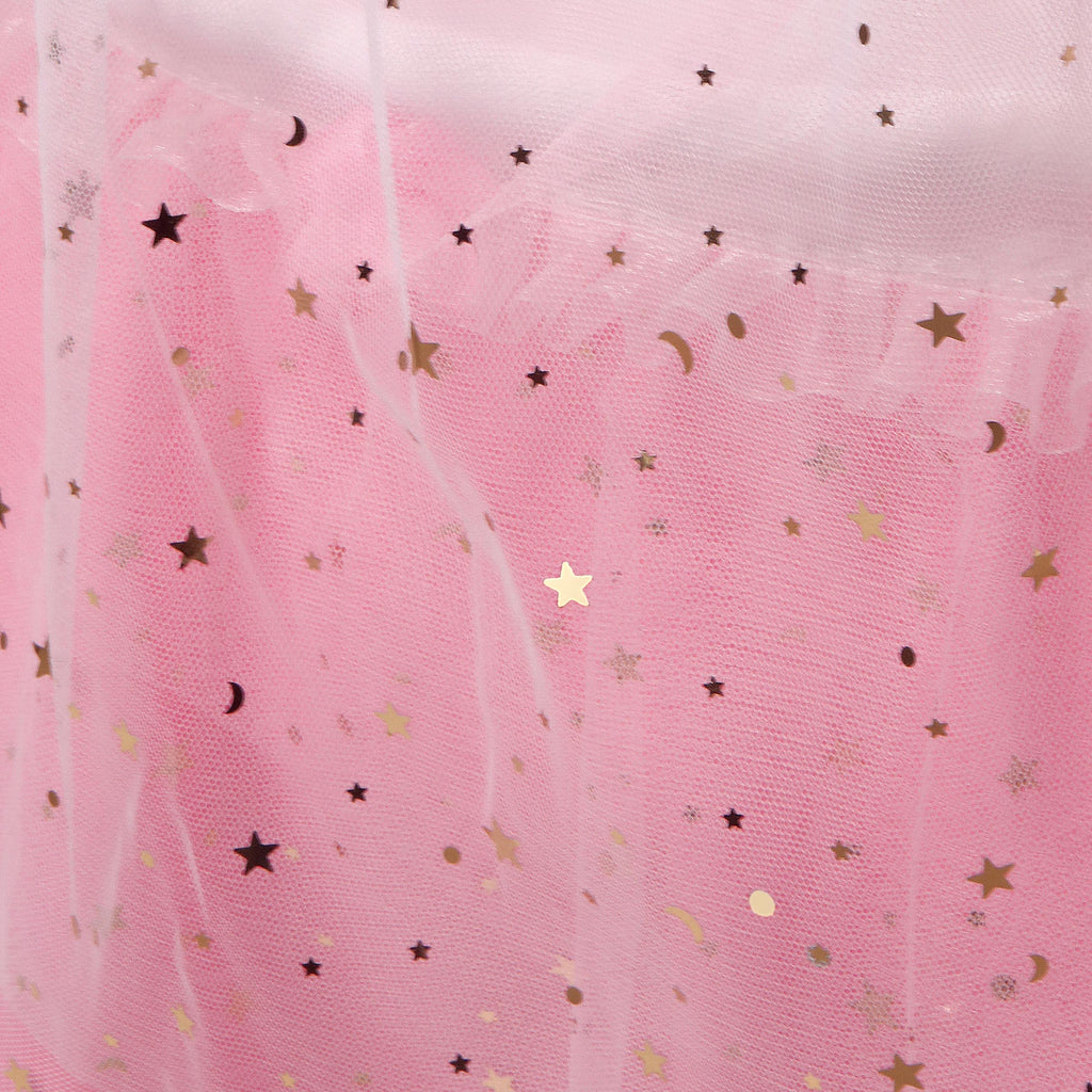 Pink Doll Bassinet with Canopy and Lights for 18 inch Dolls P196