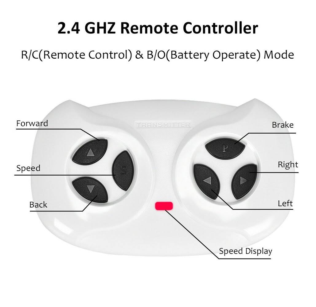 White 12V Kids Ride on Truck Car with Bluetooth Remote Control E430