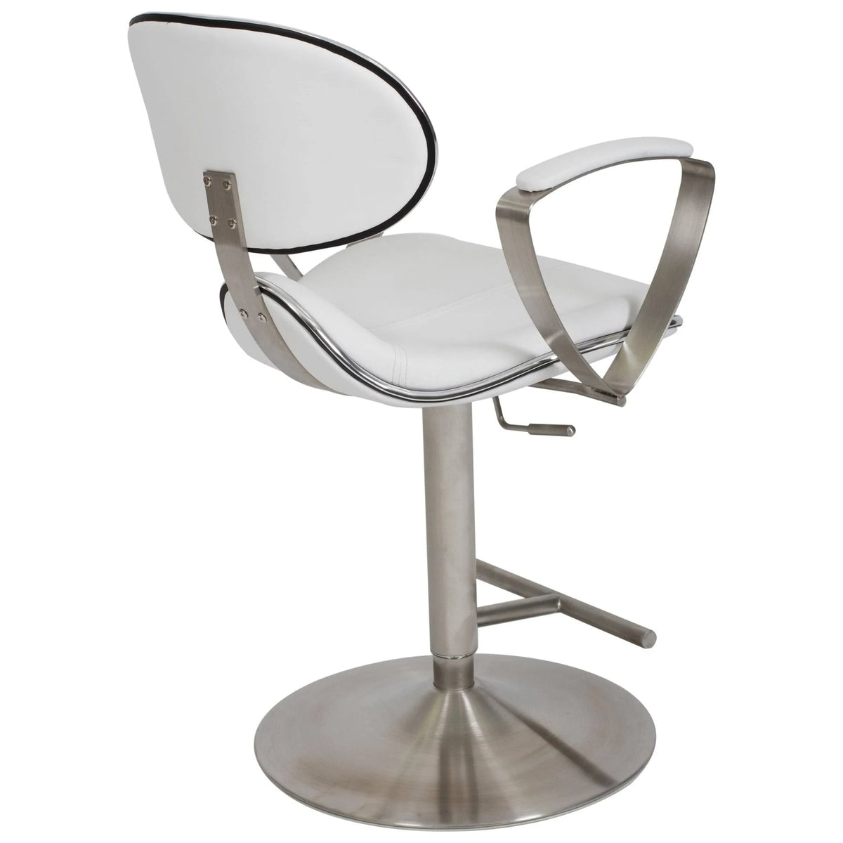White Adjustable Height Swivel Bar Stool G2722