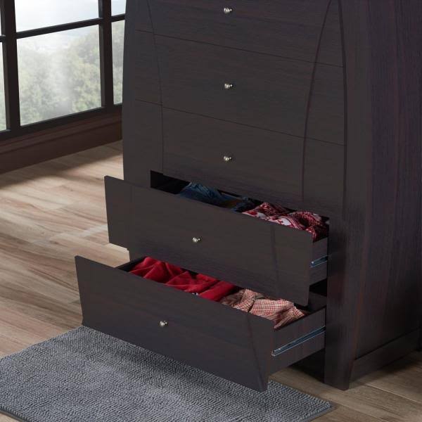 5-Drawer Espresso Chest S5501