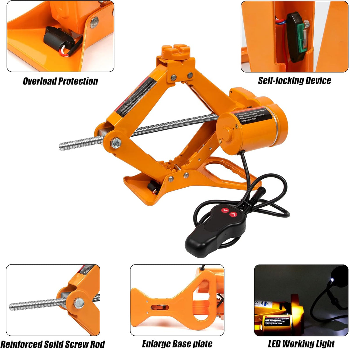 2 Ton Electric Car Jack Pack of 2 C145789