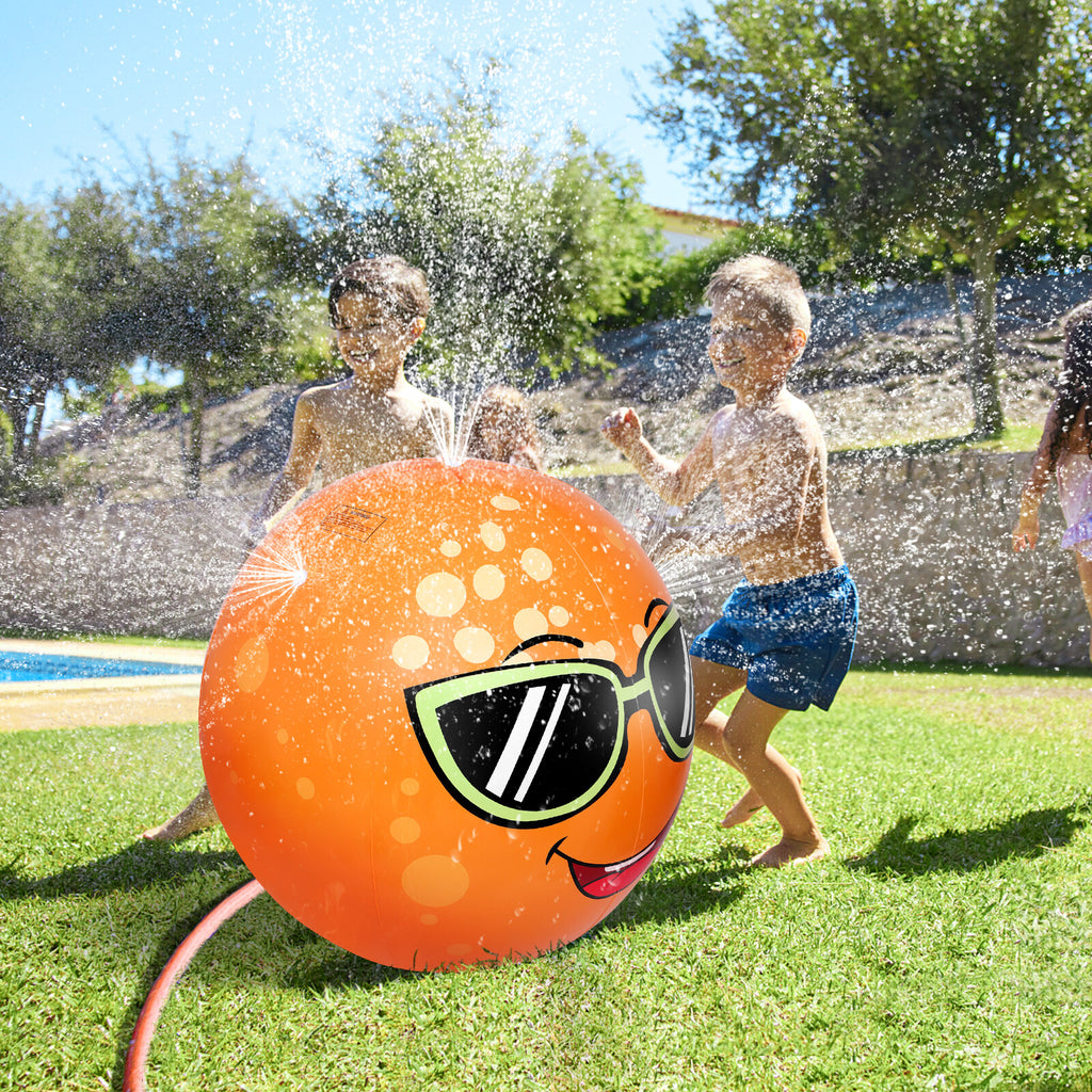 Orange Shaped Inflatable Sprinkler Water Toy C94531