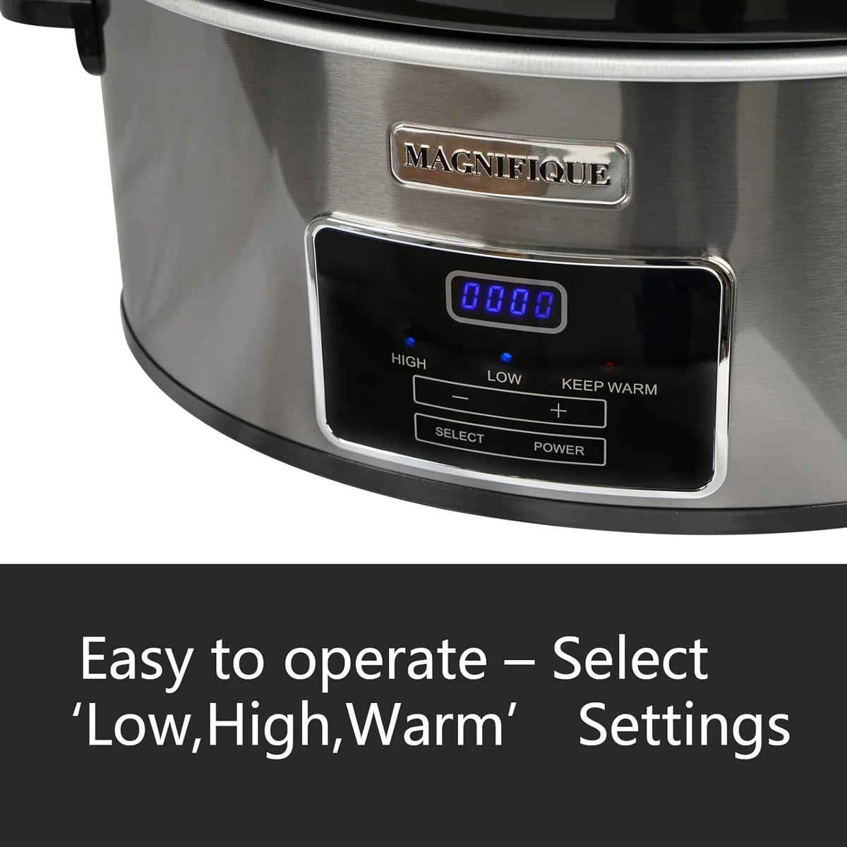 7-Quart Programmable Slow Cooker With Keep Warm Setting, Digital Timer Q357458