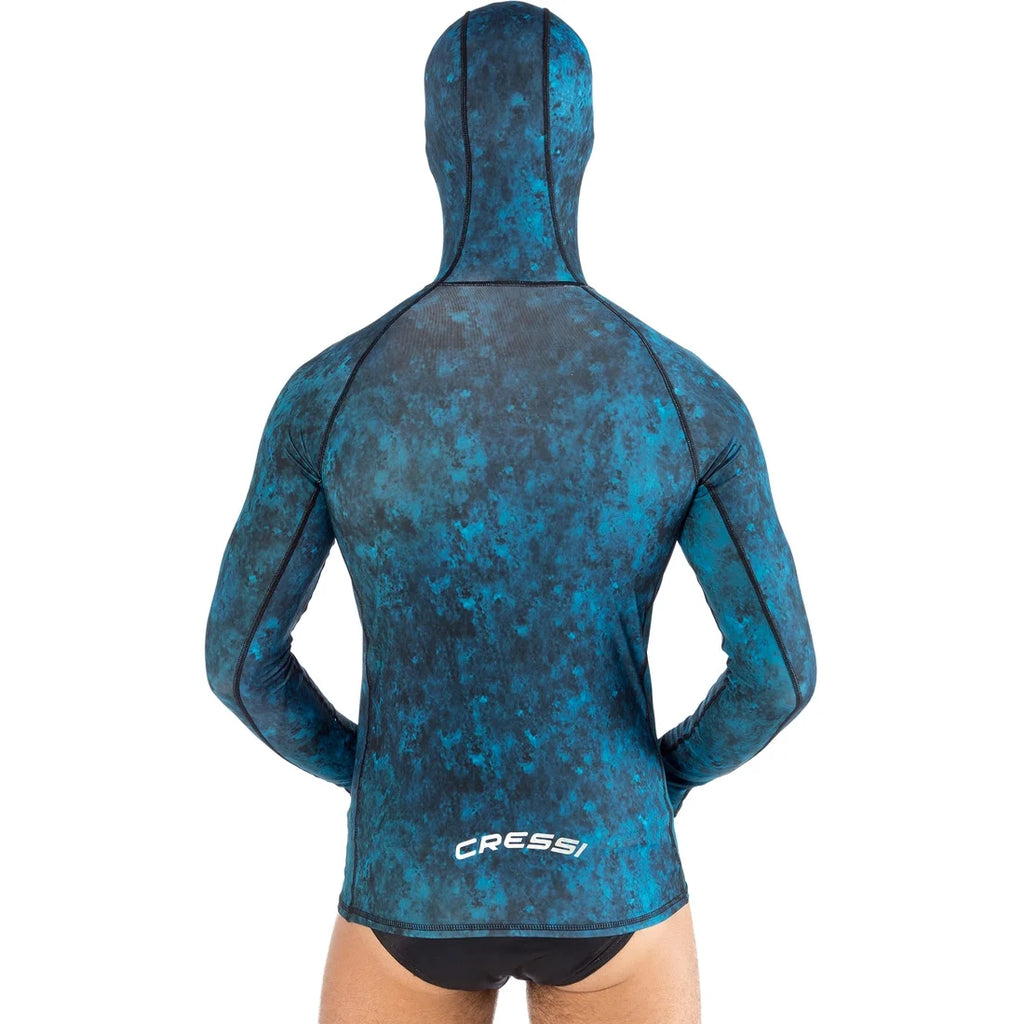 3X-Large Blue Hooded Rashguard Y787