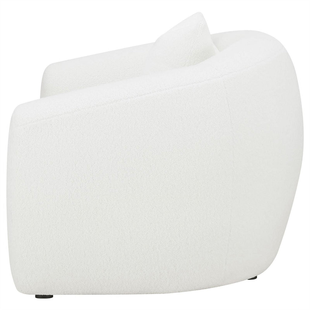 White Upholstered Tight Back Chair C912