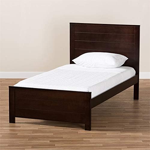 Twin Platform Bed in Espresso C275