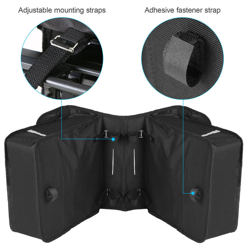 28L Water Resistant Bicycle Rear Seat Carrier Bag Y399899