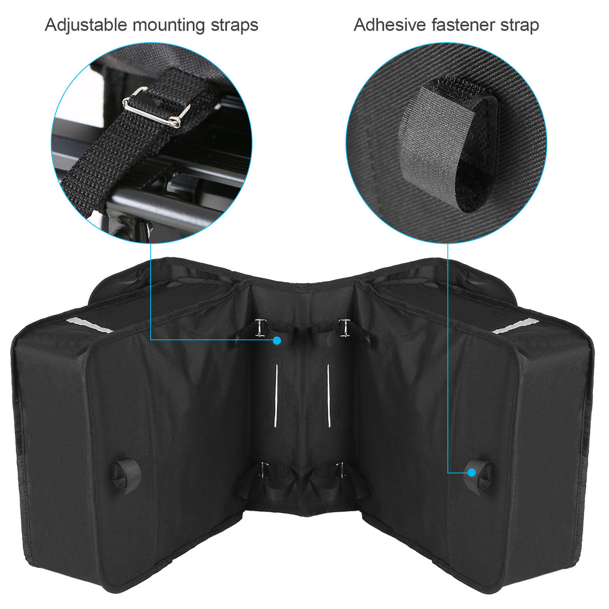 28L Water Resistant Bicycle Rear Seat Carrier Bag Y399899