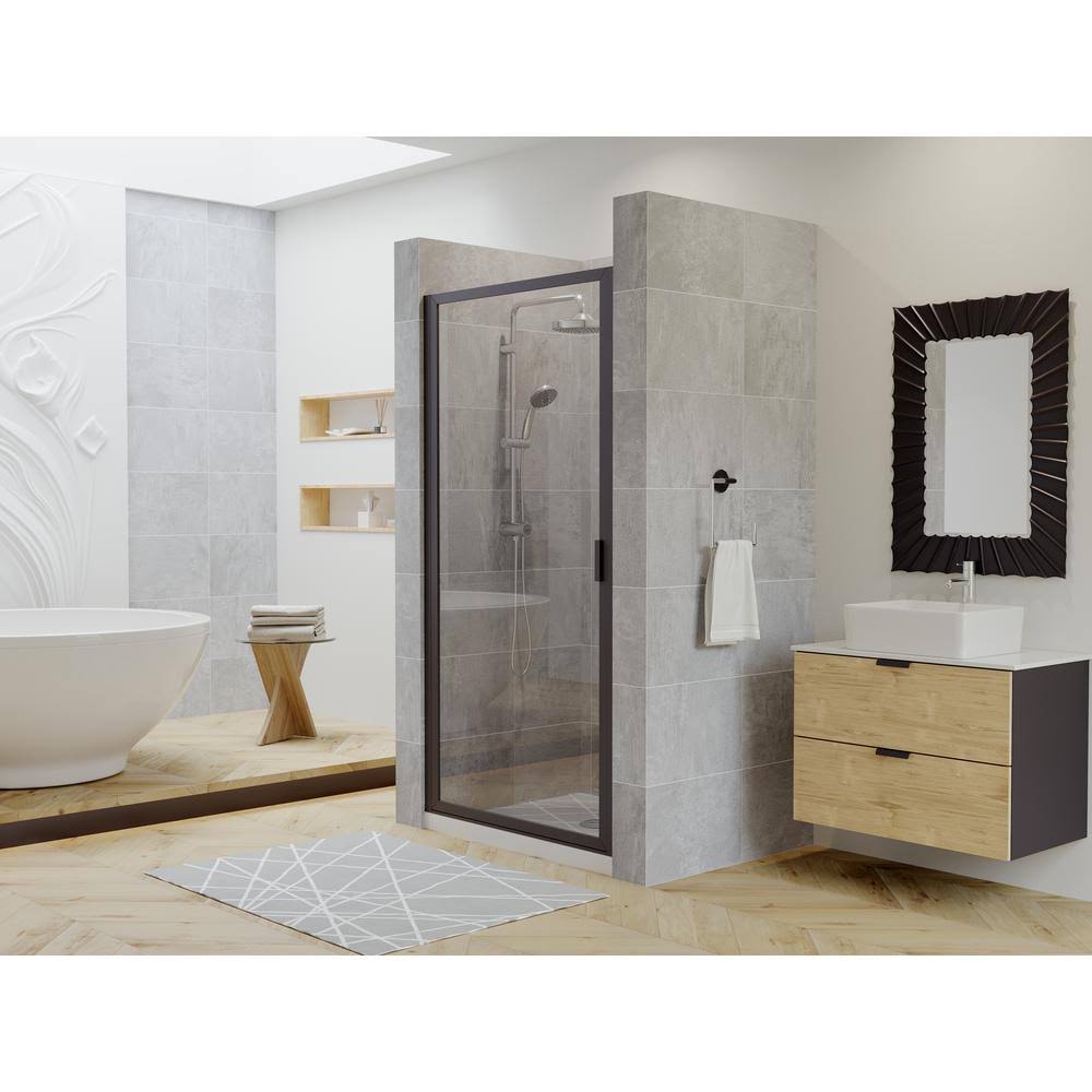 24 inch x 82 inch Framed Continuous Hinge Shower Door C98133