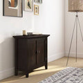 2 Door Low Storage Accent Cabinet Brunette Brown F232225