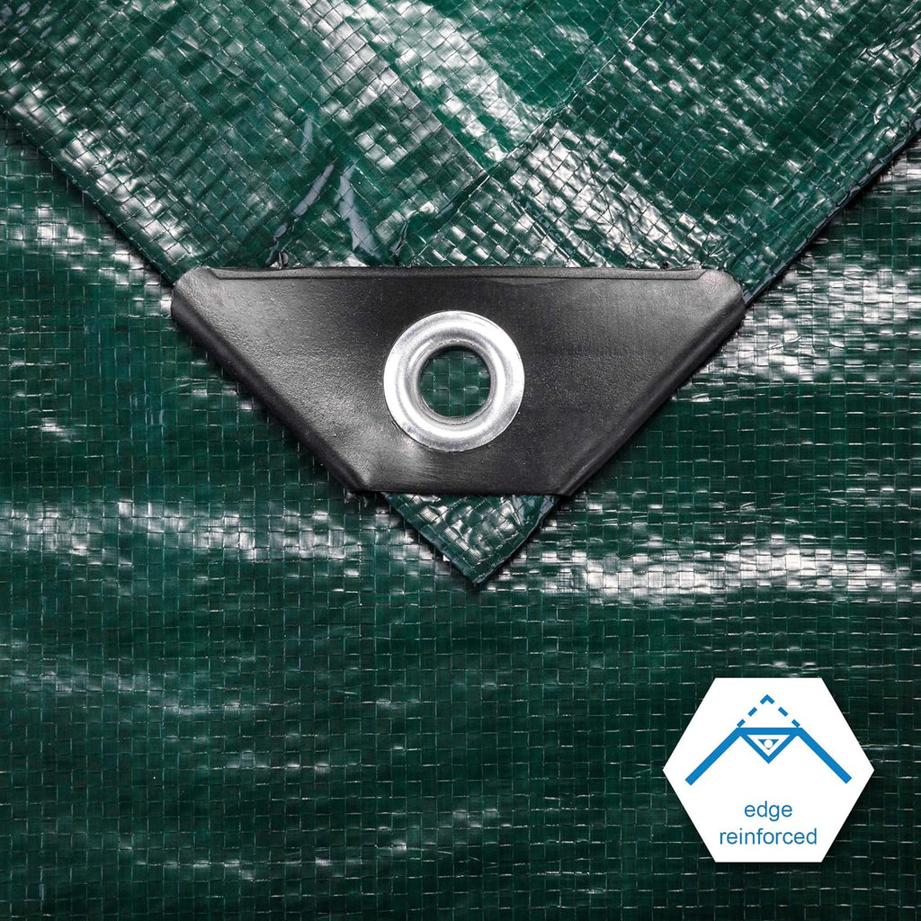 Green Poly Tarp 12 x 14 Feet Heavy Duty 8 Mil Thick F410618