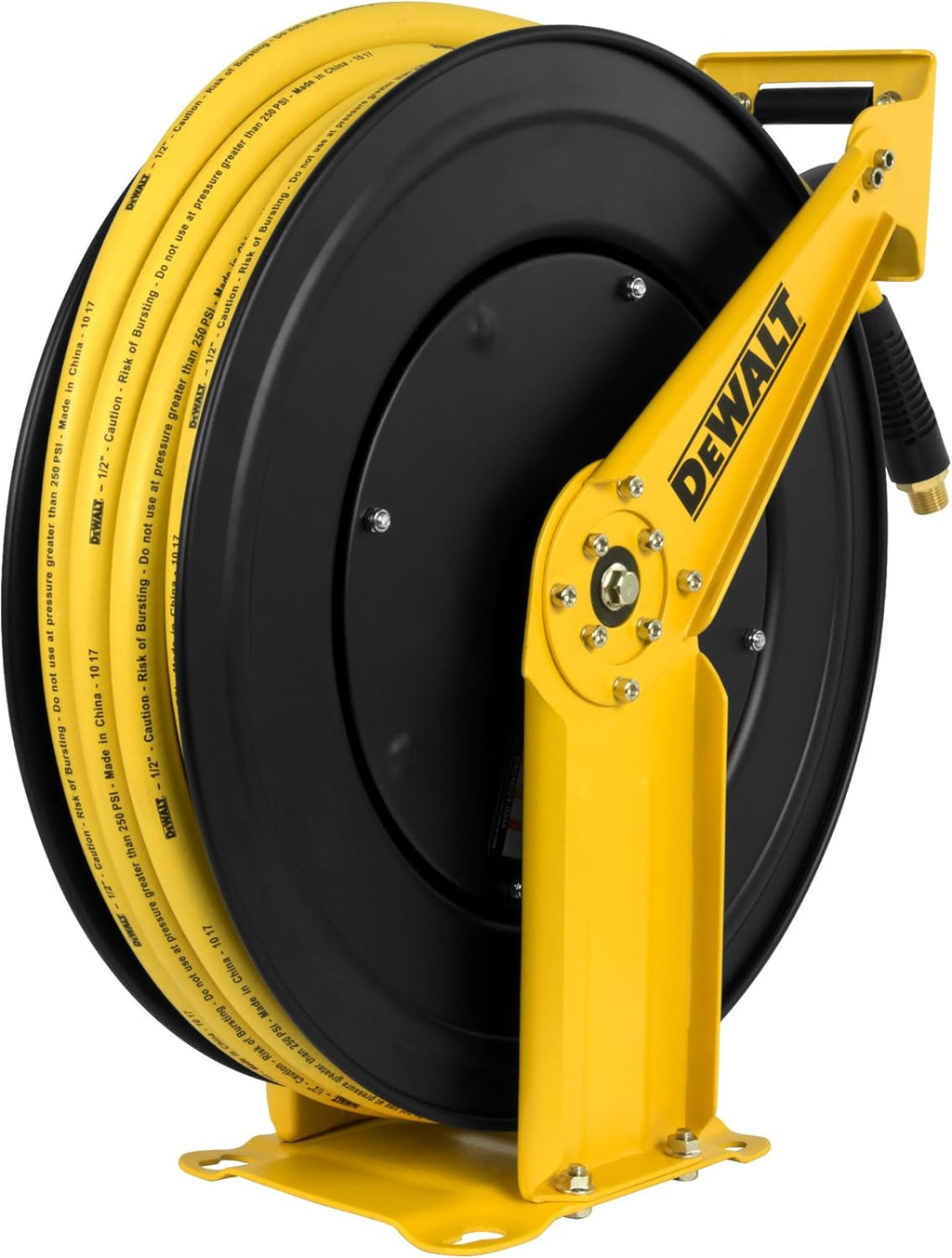 Double Arm Hose Reel with 1/2" x 50' Premium Rubber Hose H44796