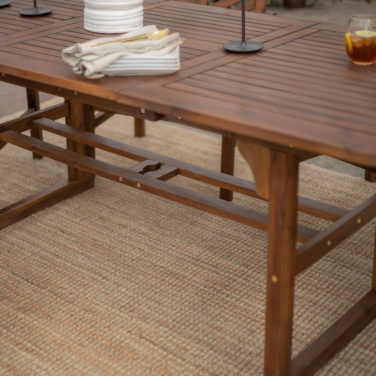 Grey Wash Acacia Outdoor Extension Table F96884