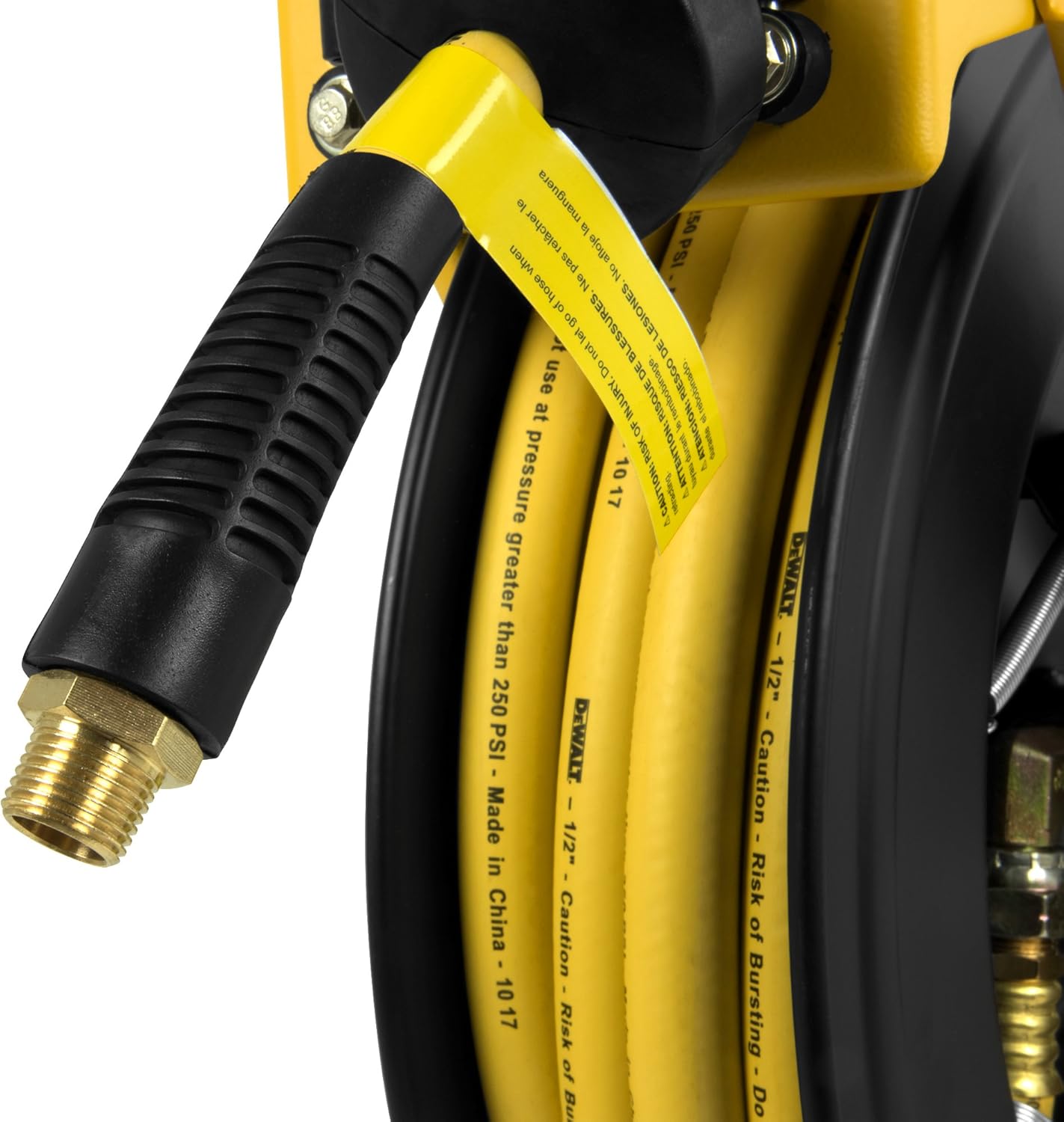 Double Arm Hose Reel with 1/2" x 50' Premium Rubber Hose H44796