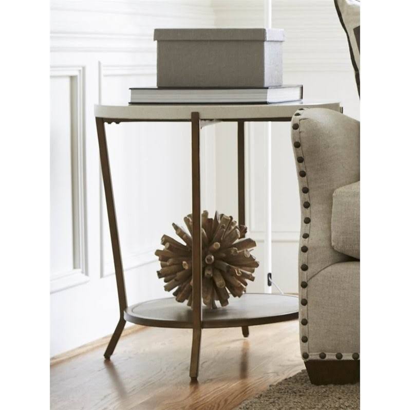 Brown Round End Table Z15761