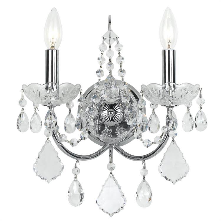 Chrome Crystal Sconce A4417