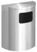 24 Gal Half-Round Metal Trash Can U12969