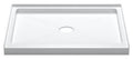 White Rectangular Shower Base U58674
