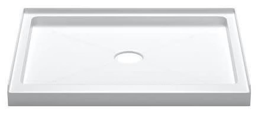 White Rectangular Shower Base U58674