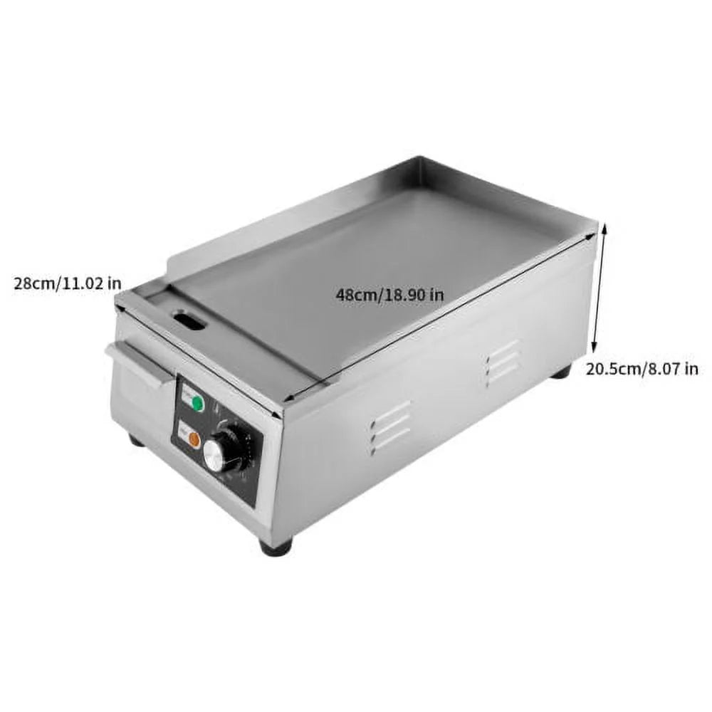 1300W Electric Griddle Flat Top Stainless Steel G170