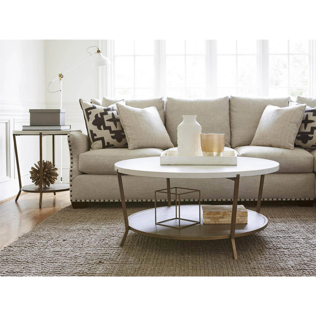 Brown Round End Table Z15761