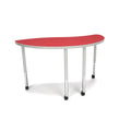 Red Height Adjustable Desk with Casters Z165556