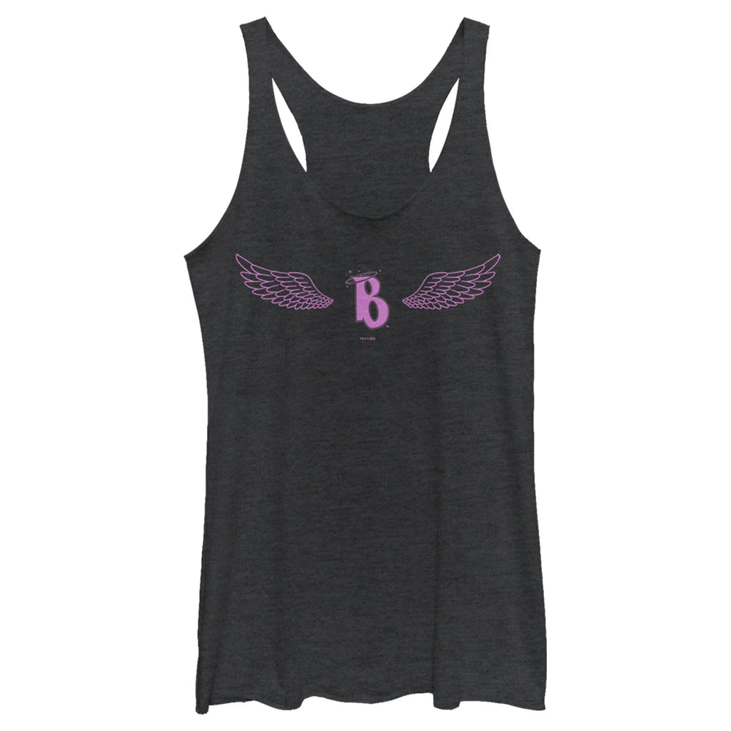 Black Heather Racerback Tank Top O99599