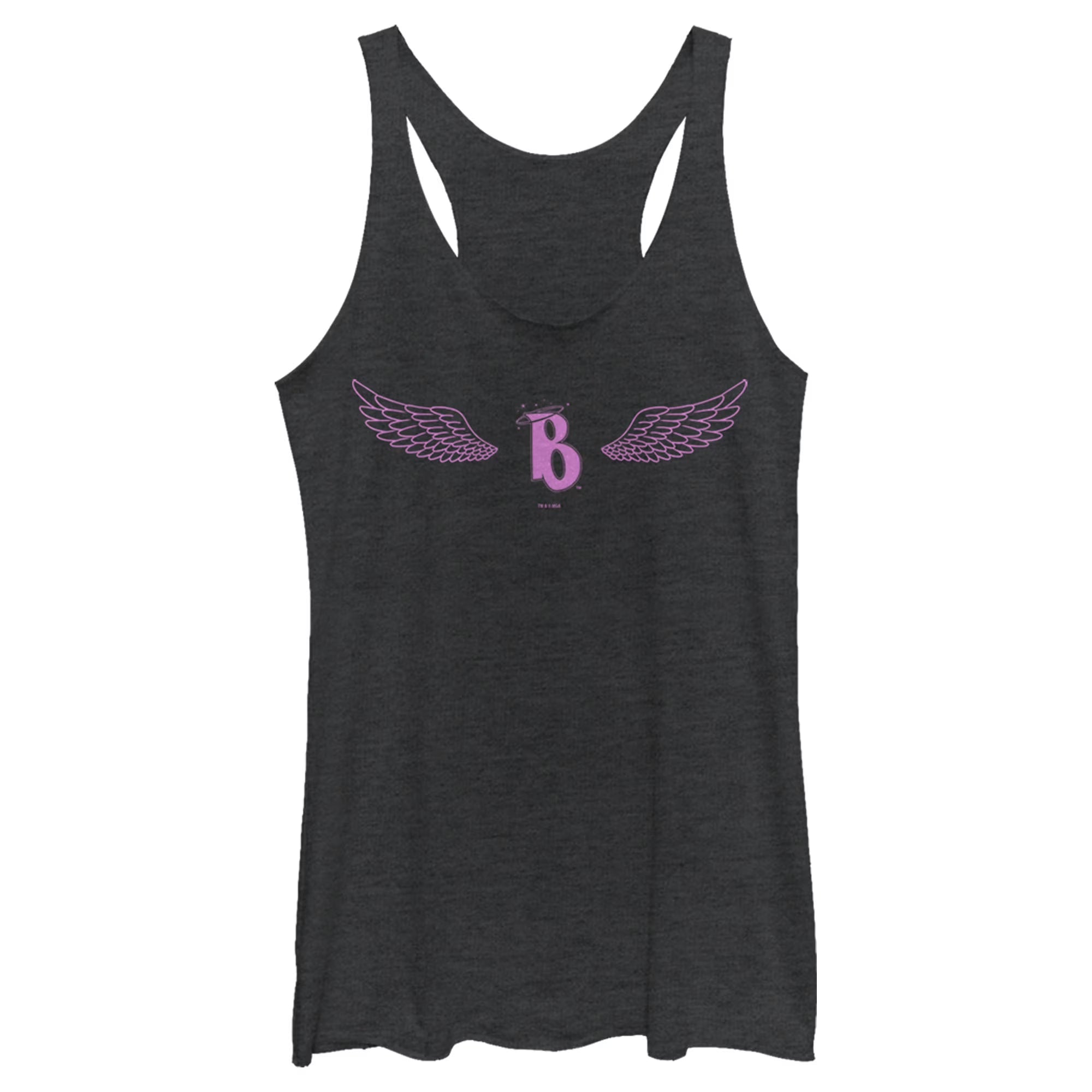Black Heather Racerback Tank Top O99599