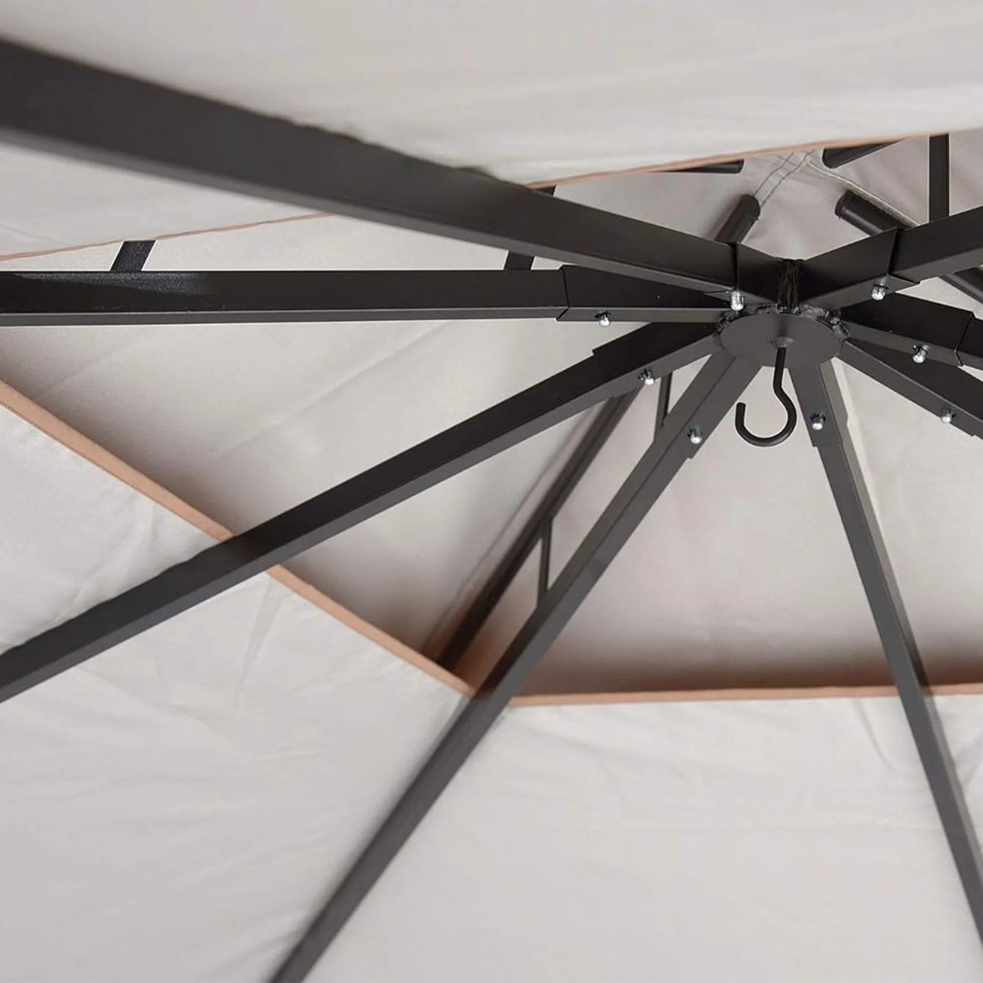 Redwood Gazebo with Retractable Awning B1681