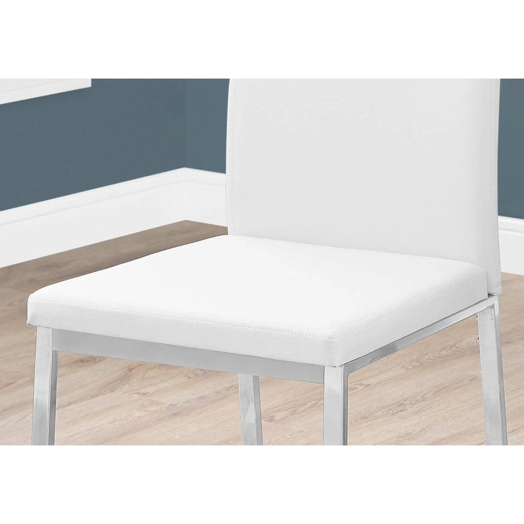 Set Of 2 Upholstered Pu Leather Dining Chairs J41958