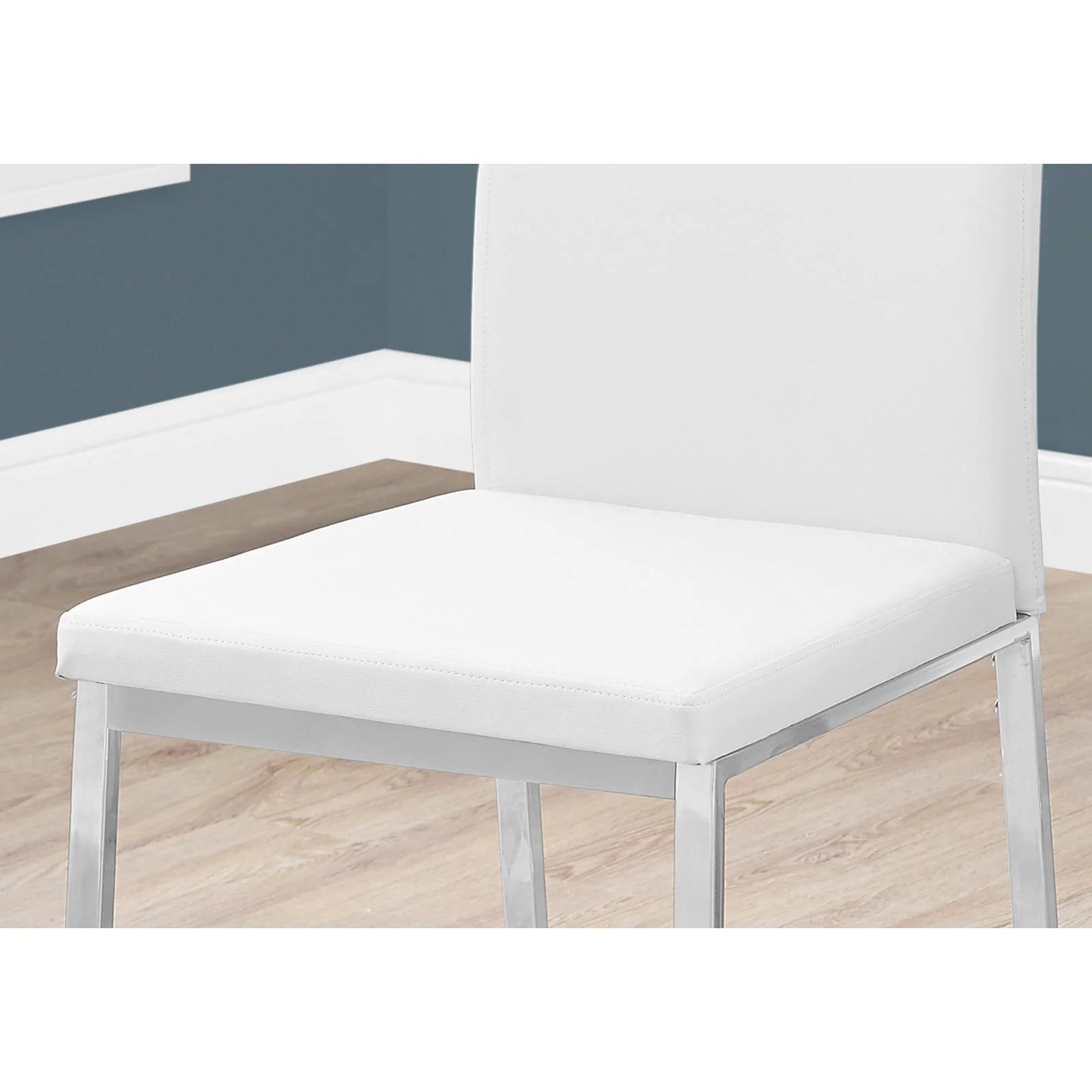 Set Of 2 Upholstered Pu Leather Dining Chairs J41958