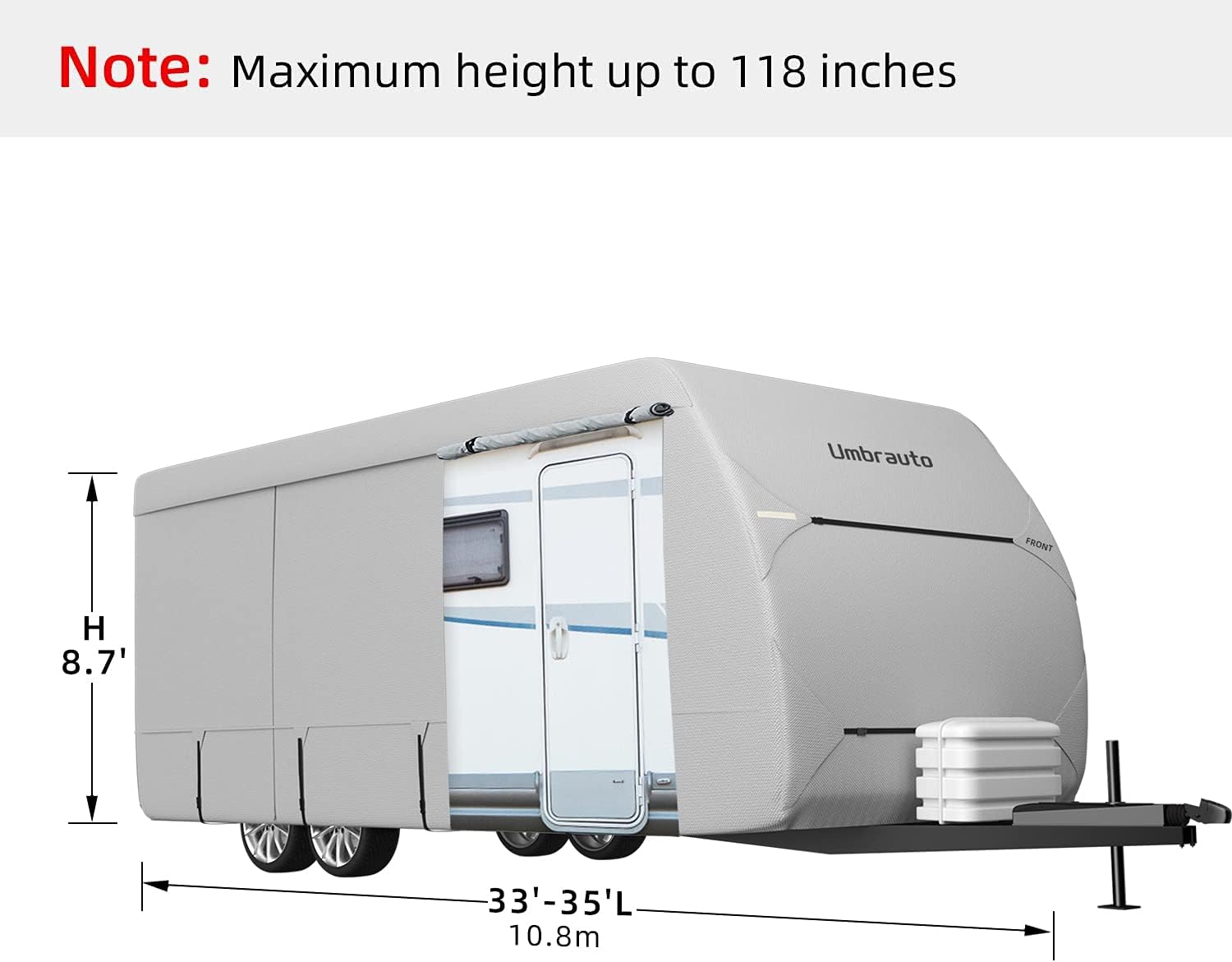 Travel Trailer RV Cover Fits 33‘ - 35‘ Y79812