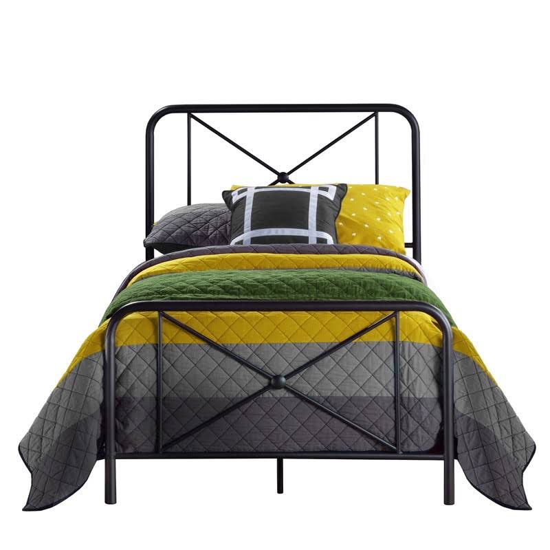 Black Metal Twin Bed I706602