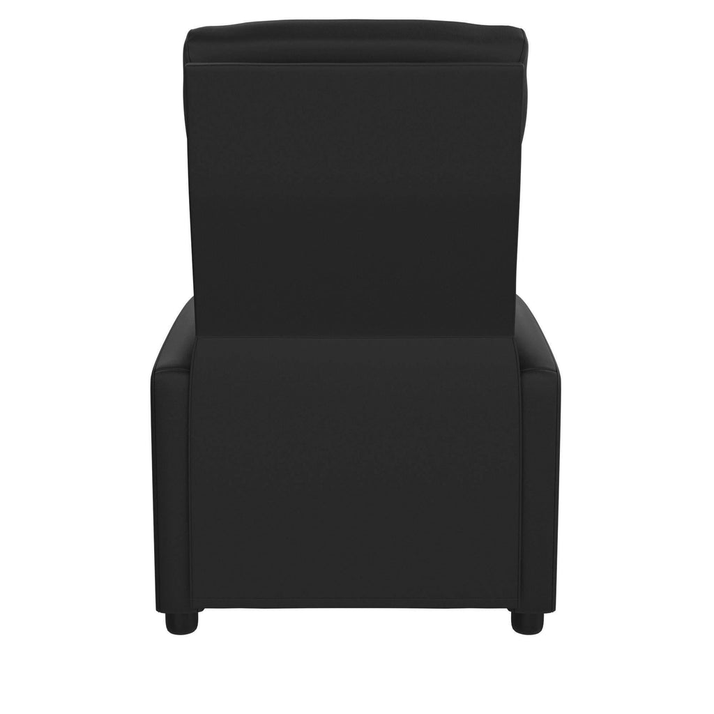 Black Faux Leather Pushback Recliner C402