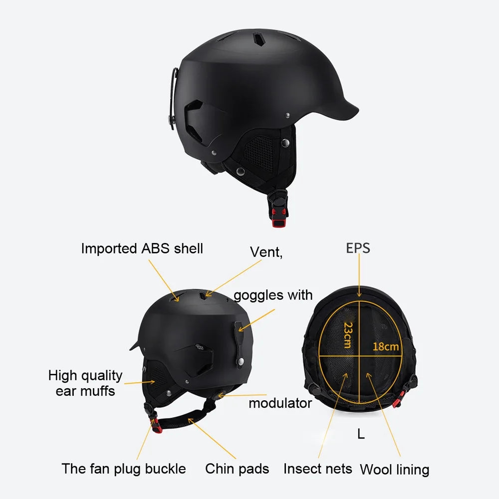 Reinforced ABS Winter Warm Cycling Helmets L9845
