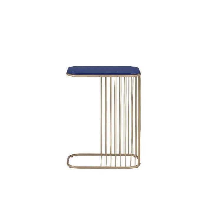 Blue Metal Accent End Table D452968