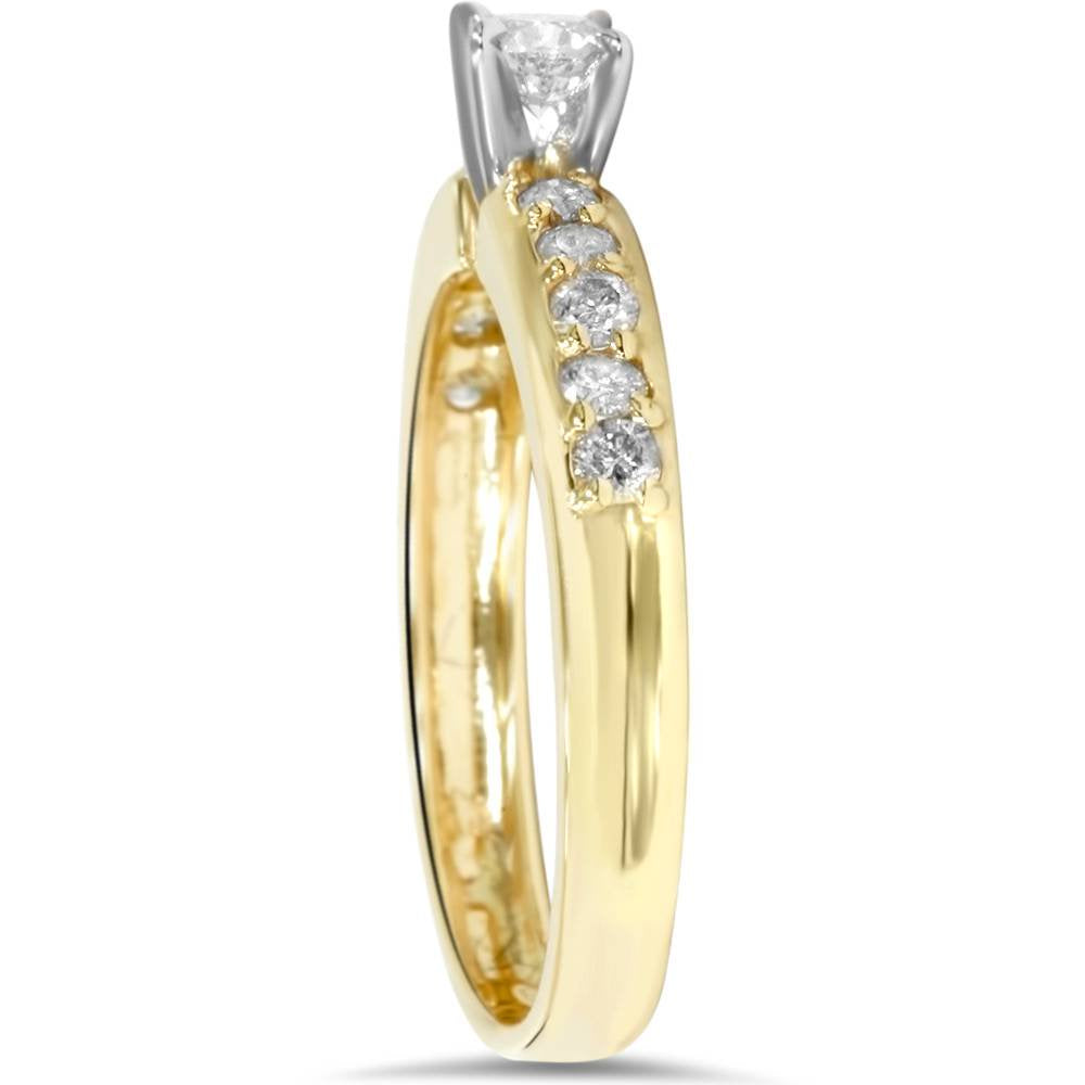 14K Yellow Gold Solitaire Ring I51127