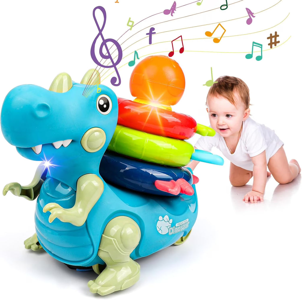 Dinosaur Crawling Toy with Music and Light W396