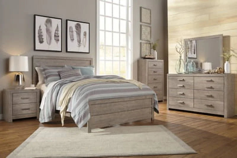 Gray 2 Drawer Nightstand U148601