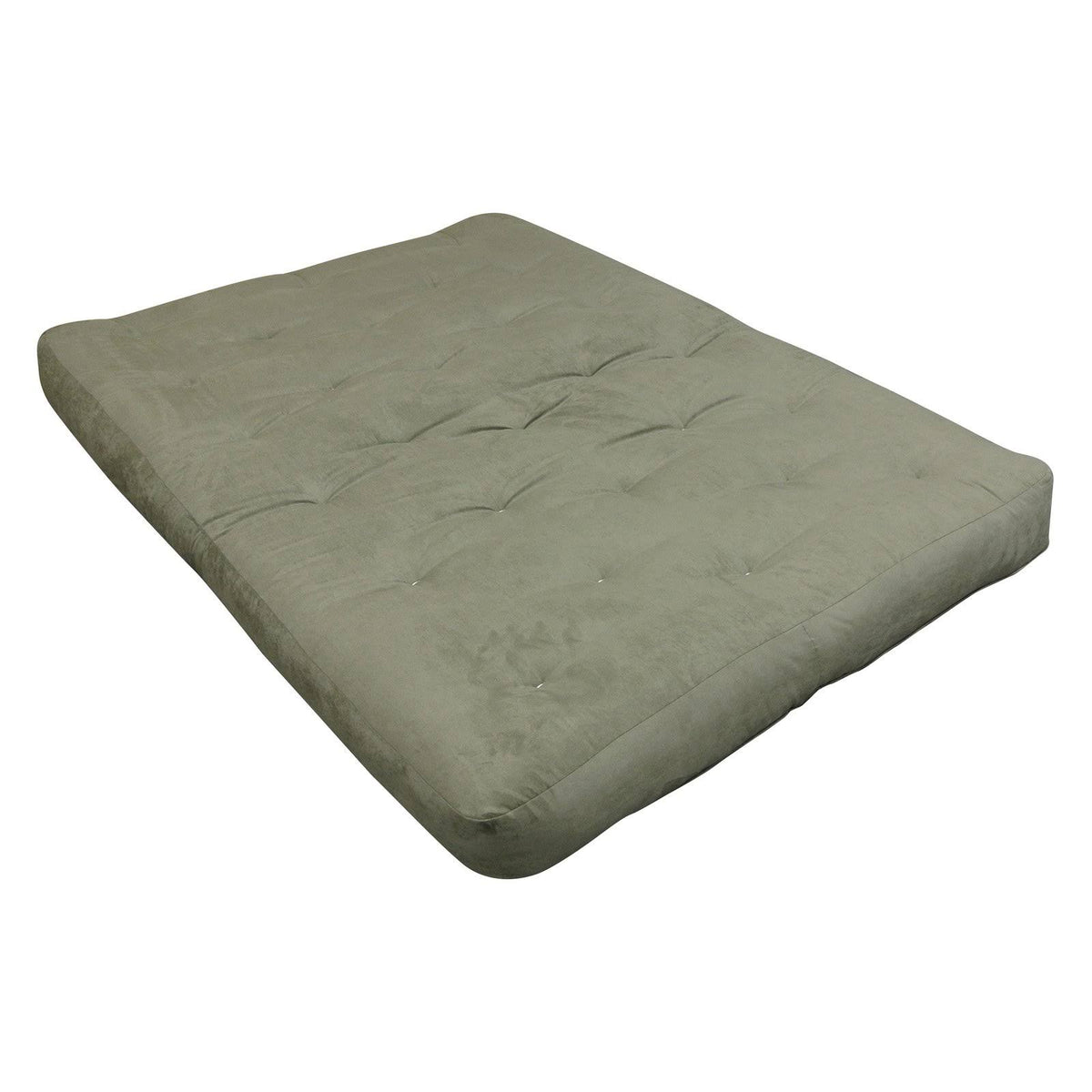 Green Cotton Twin-XL Futon Mattress K843126