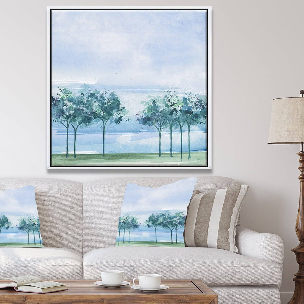 Framed Canvas Blue 30 in. Wide x 30 in. High X481