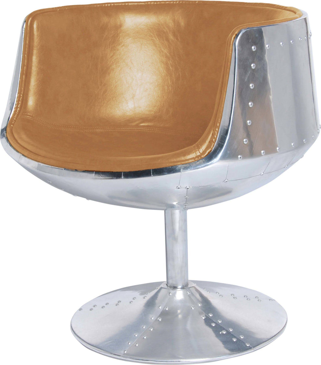 Distressed Caramel Swivel Chair G646847