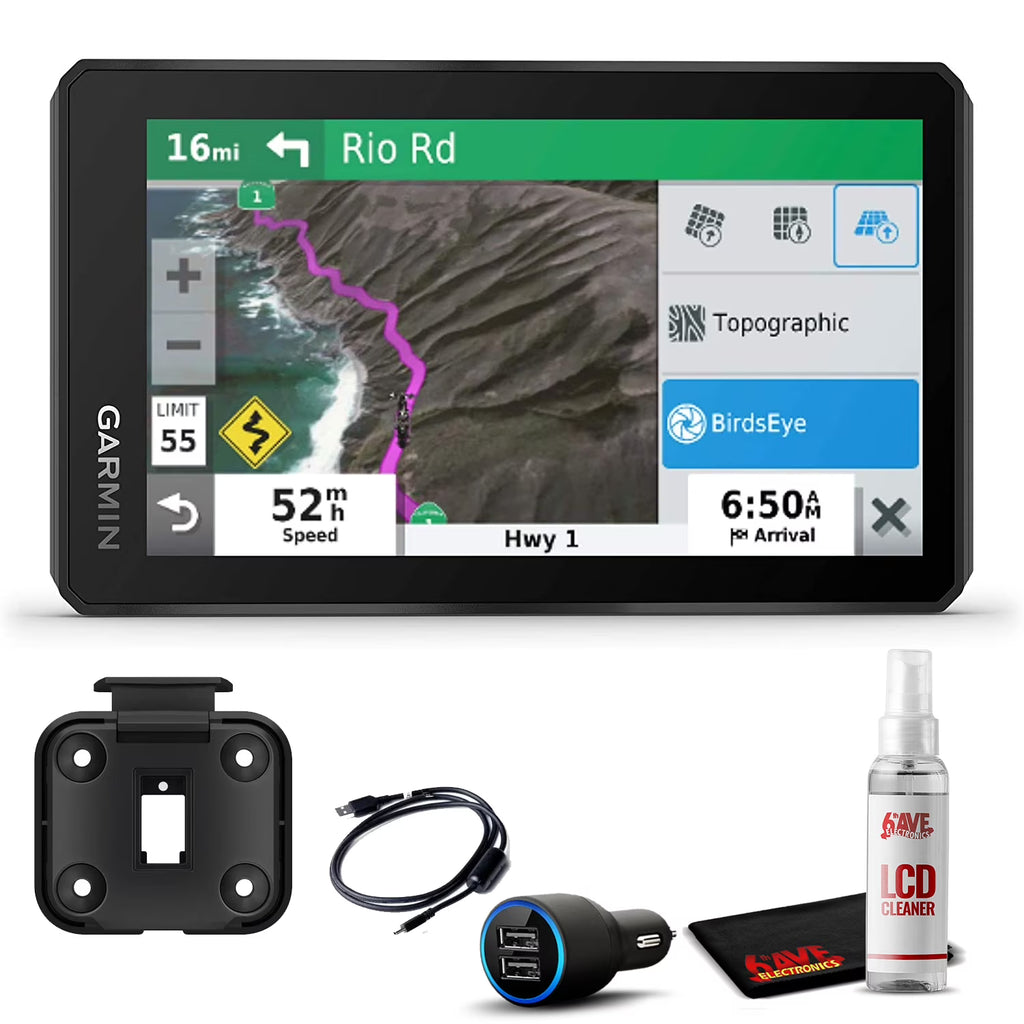 5.5-inch Rain-Resistant Motorcycle GPS Navigation Device Y398