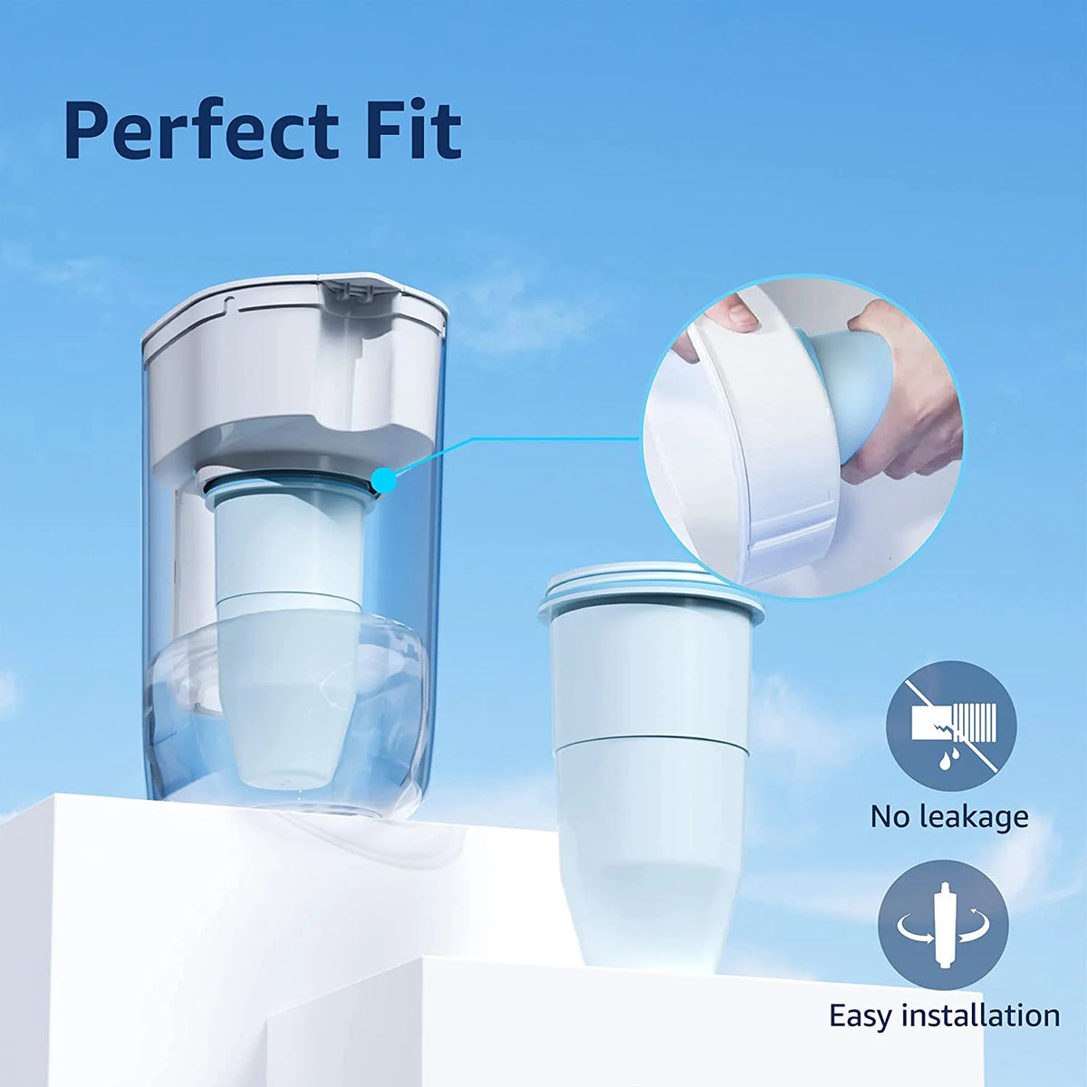 4 Pack Replacement Pitcher Water Filter M57858