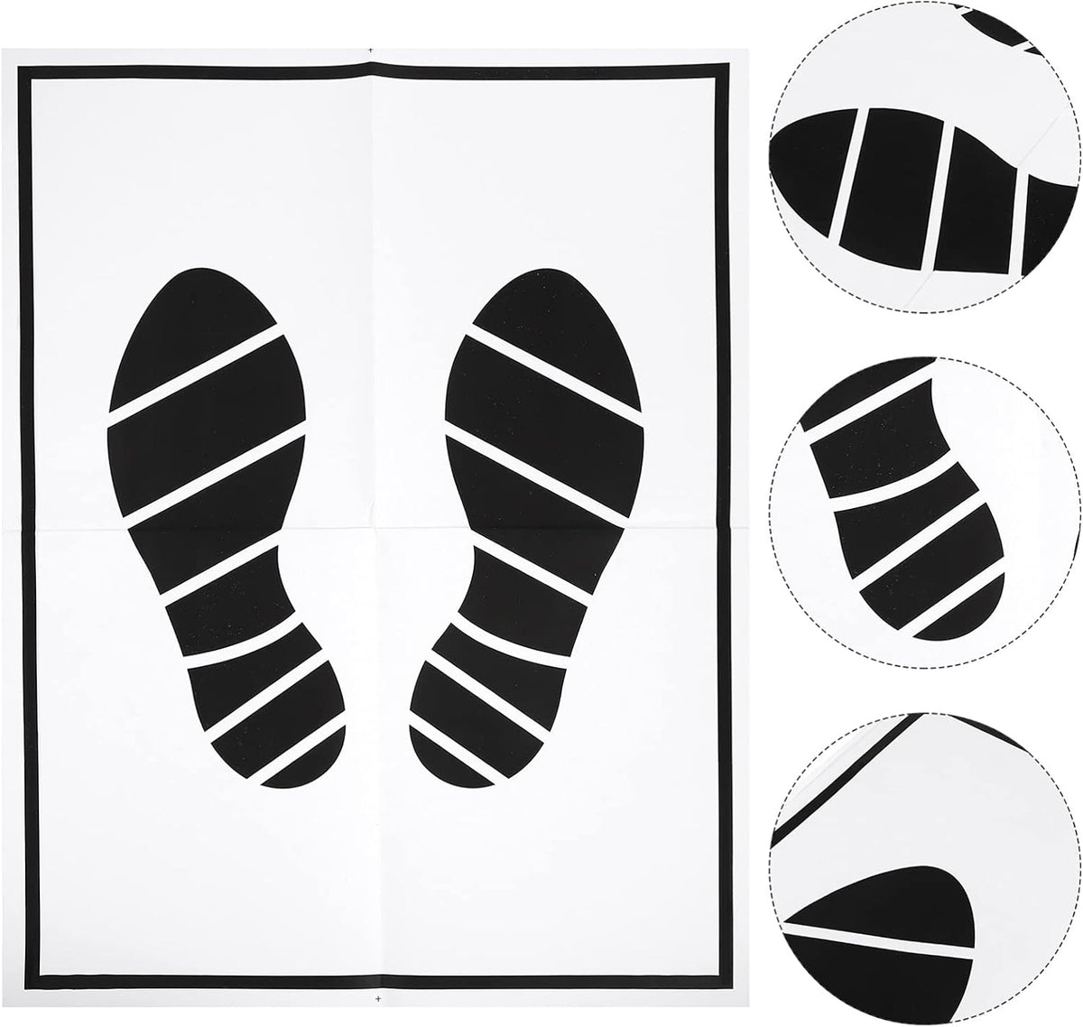 50Pcs Disposable Paper Foot Mats for Auto Floor Protection X961