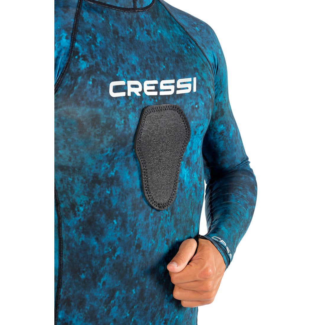 3X-Large Blue Hooded Rashguard Y787